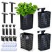 Porte-plante d'aquarium, 4 pièces, réglable en hauteur, avec ventouse