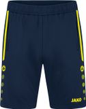 Jako Allround Trainingsshort Heren - Fluogeel / Marine | Maat: XL