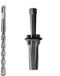 Wan GmbH Set de découpe de pierre - Coins de division de roche - Fente de pierre - Conception robuste en métal - 10,5 cm - Gris