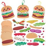 Baker Ross FN420 Burger Mix & Match Sets - Set van 6, Kunst en Knutsel Decoratiesets van foam voor kinderen