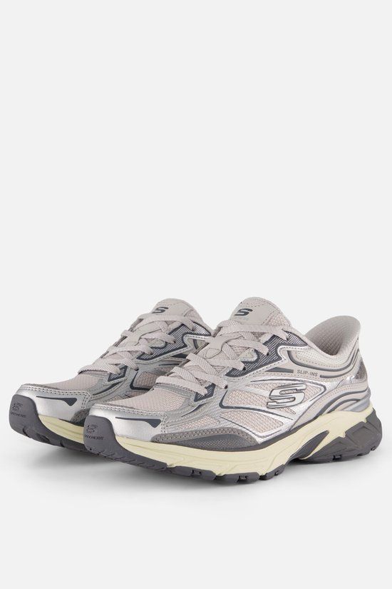 Skechers STAMINA SPORT Dames Instappers - Zilver / Grijs