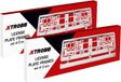 Xtrobb Kentekenplaathouder - 4x stuks - zilver - chroom - 4x13,4x1 cm - universeel