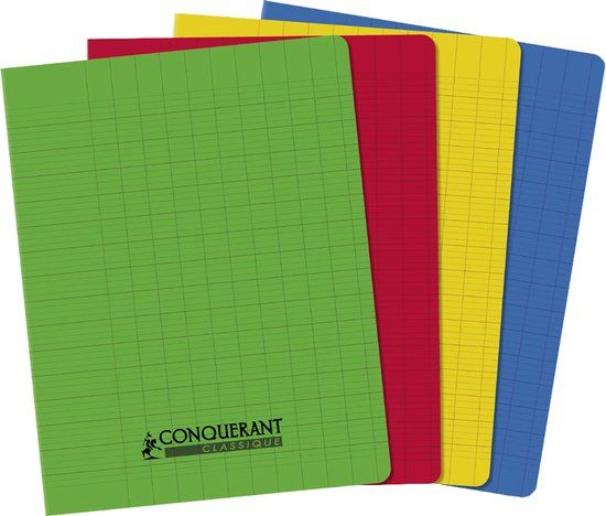 Conquerant Cahiers Polypro, Blauw, 96 vel, 17 x 24 cm, Softcover