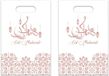 Witbaard Haza Ramadan Mubarak thema feestzakjes - 12x st - wit/rose goud - 23 x 17 cm - uitdeelzakjes - traktaties zakjes - Suikerfeest/Offerfeest