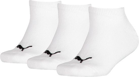 PUMA Uni 3-Pack Sneaker Sokken Invisible - Wit - 39-42