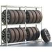 Étagères pour pneus, jeu de 2 180x120x40cm galvanisé 795kg
