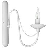Homemania HOMAX_4080 wandlamp Lilium Applique, wit metaal, 31 x 6 x 33 cm