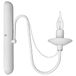 Homemania HOMAX_4080 wandlamp Lilium Applique, wit metaal, 31 x 6 x 33 cm