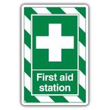V Safety EHBO-station ExtraViz 250 x 350 mm - Glow In The Dark zelfklevend vinyl veiligheidsbord