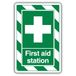V Safety EHBO-station ExtraViz 250 x 350 mm - Glow In The Dark zelfklevend vinyl veiligheidsbord
