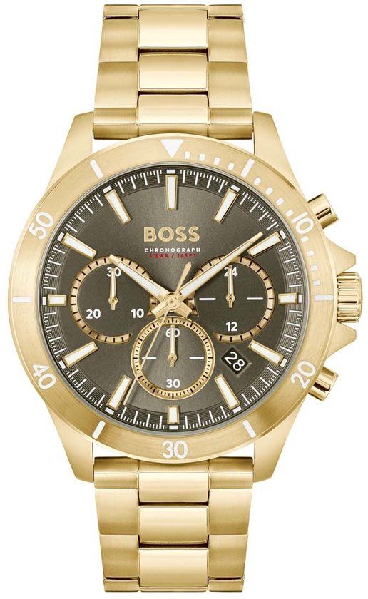 BOSS Troper Heren Horloge HB1514059 - Goudkleurig - 44 mm