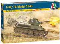 Italeri Modelbouwpakket Militaire voertuigen - 7078 T-34/76 Model 1943 Plastic - 1:72 - Modelbouw