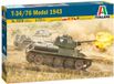 Italeri Modelbouwpakket Militaire voertuigen - 7078 T-34/76 Model 1943 Plastic - 1:72 - Modelbouw
