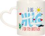 Bellatio Decorations Cadeau koffie/thee mok voor broer - hartje oor - big hug - 300 ml - verjaardag