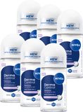 NIVEA Derma Control Restore Anti-Transpirant Deo Roller - 72 uur bescherming - Deodorant met Hyaluronzuur - Voordeelverpakking - 6 x 50ml