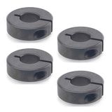 Ganter Normelemente GN 706.2-32-B14-ST 2-32-B14-ST-gespleten stelringen, zwart gedampfoxideerd, diameter d1: 32mm, boring d2: B14, 4 stuks