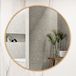 Miroir mural rond en aluminium pour salle de bain et chambre à coucher 50cm