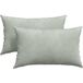 Coussin de canapé 2 pcs gris clair 50 x 30 cm