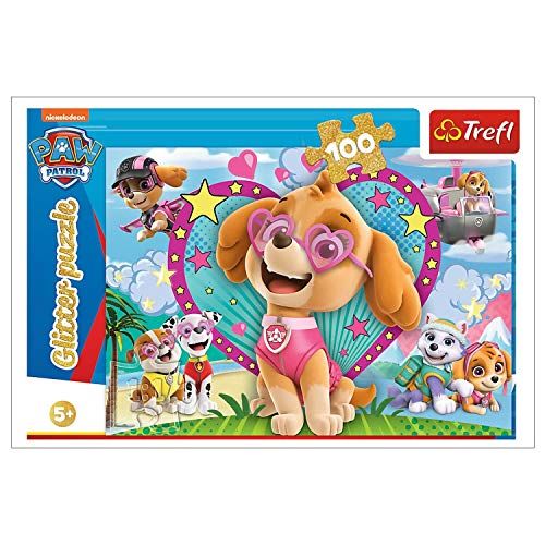 Trefl TR14818 Glitter Paw Patrol Skye 100 stukjes Puzzel - Vanaf 5 jaar