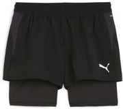 Puma TeamGoal 2-in-1 Short Dames - Maat M - Puma Black-Puma White