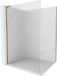 Mexen Kioto L paroi de douche 80 x 200 cm, rayures, or rose gold