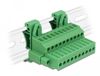 Delock Terminal block set for DIN rail 10 pin with screw lock