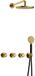 Hotbath Cobber - CW7067 - Inbouw Regendoucheset - Geborsteld Messing PVD