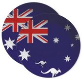 Merkloos / Sans marque Australie Vlag Thema Wegwerp Bordjes - 20 Stuks - Papier - 23 cm Diameter