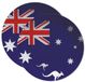 Merkloos / Sans marque Australie Vlag Thema Wegwerp Bordjes - 20 Stuks - Papier - 23 cm Diameter
