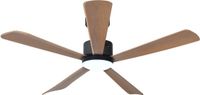 Evolar Plafondventilator met Verlichting - 132 cm - Stille Plafondlamp met Ventilator - Dimbaar Warm Wit Licht (LED) - Hout - EVO-CF52BWD