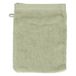 Gant de toilette, coton recyclé, vert clair, 15 x 21 cm