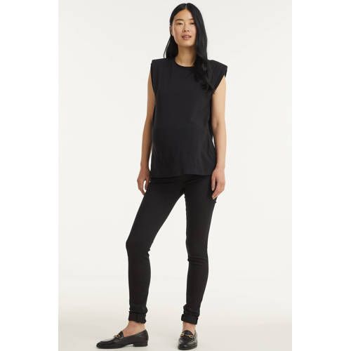 LOVE2WAIT Sophia - Zwarte Zwangerschapsjeans - Slim Fit