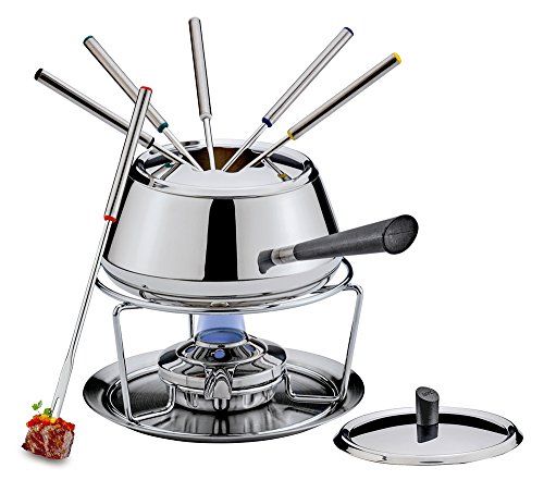 Spring 2622406018 Classic Eco fondue-set, roestvrij staal, zilver, 27,4 x 29 x 30 cm