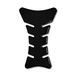 3D-tankbescherming voor motorfiets, sport, glitter zwart, 18 cm