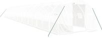vidaXL Serre met stalen frame, wit, 60 m², 20x3x2 meter