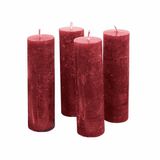 LOBERON Kaars set van 4 Muriel rood