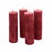 LOBERON Kaars set van 4 Muriel rood