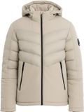 OMBRE Jas - Lange Mouw - Rits - Effen Beige XL