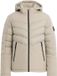 OMBRE Jas - Lange Mouw - Rits - Effen Beige XL