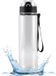 Unyqoos® Bouteille d'eau transparente et étanche avec paille pour le sport et un usage quotidien
