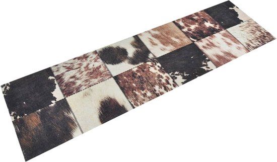 vidaXL Keukenmat wasbaar dierenhuidprint 45x150 cm