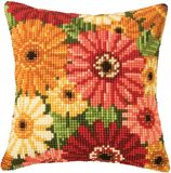 Vervaco Kruissteekkussen kit Bloemenweelde 40 x 40 cm