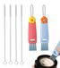 Kit de nettoyage pour pailles, 6 pièces - 3-en-1 avec brosse pour pailles