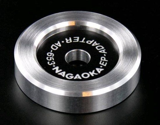 Nagaoka 45 RPM Aluminium Adaptor Grijs