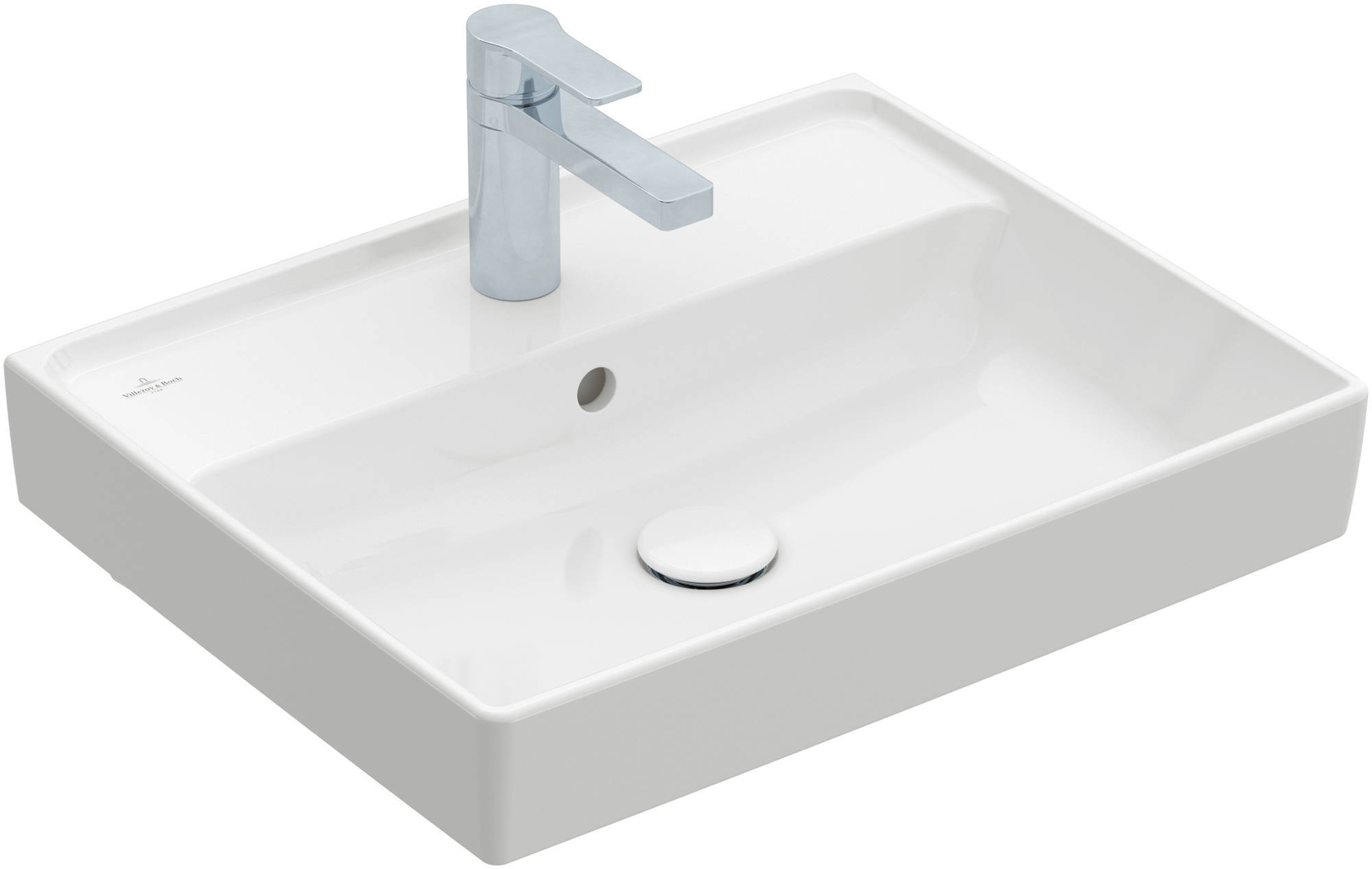 Villeroy & Boch Collaro wastafel 55x44x14,5cm wit alpin