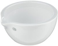 NeoLab E-1137 Porcelain Mortar with Spout, Rough, 125 mm x 63 mm, 220 ml