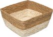 5Five Tweekleurige rieten mand - 31 x 31 x 15 cm (M)