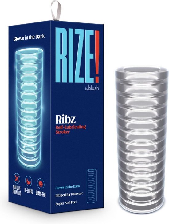 Rize - Ribz Glow in the Dark Masturbator - Transparant