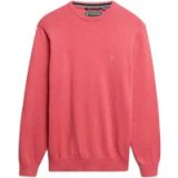 Superdry - Essentials Katoenen Trui - Heren - Sweaters - XXL - Candy Pink