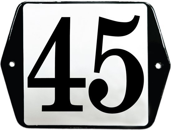 EmailleDesignÂ® Emaille huisummer model oor - 45